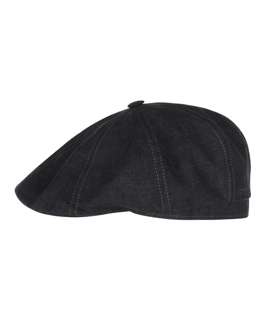 8-Panel Cap Linnen | Donkergrijs