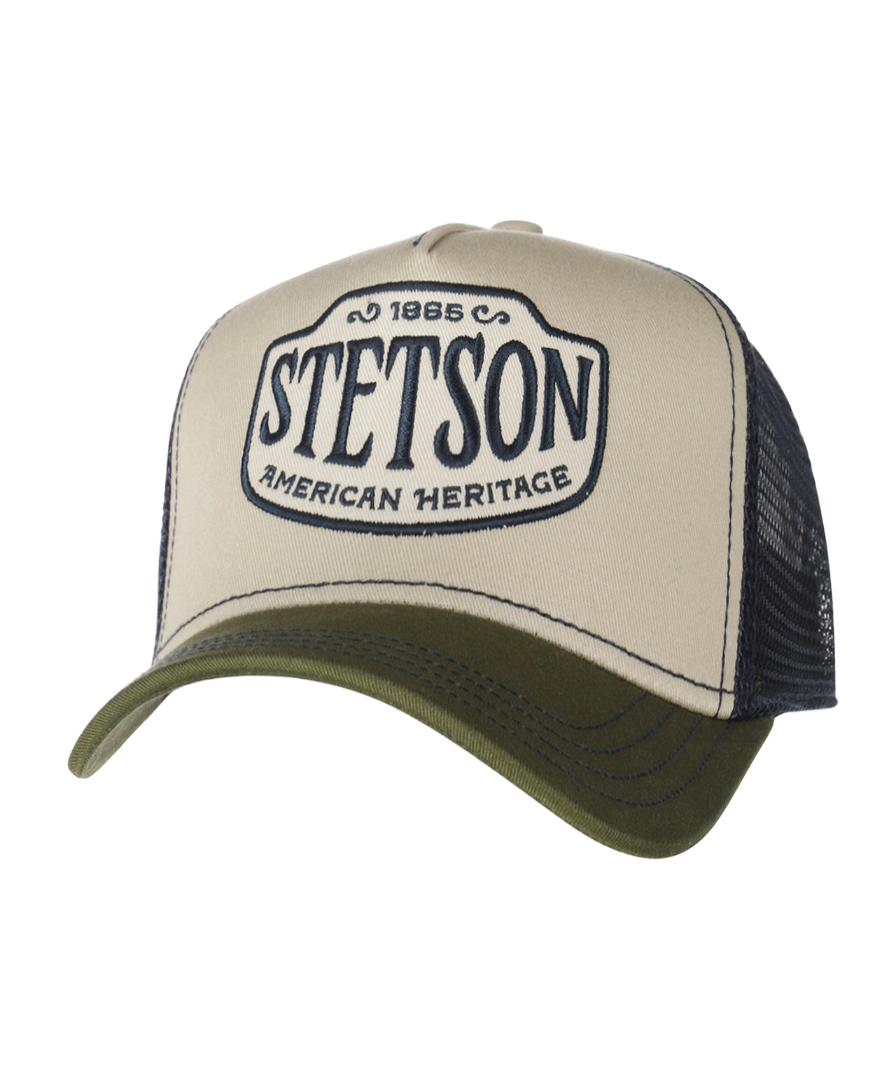 Trucker Cap Western Patch | Olive/Offwhite