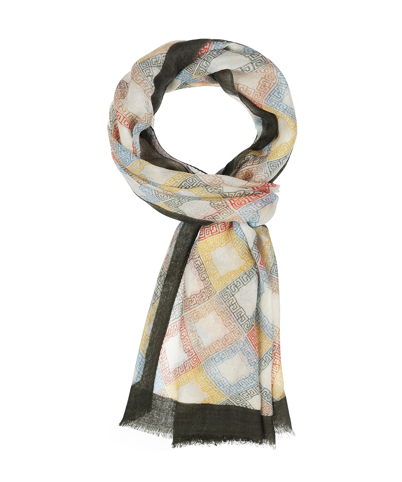 Scarf Summer Rhombus | Beige design