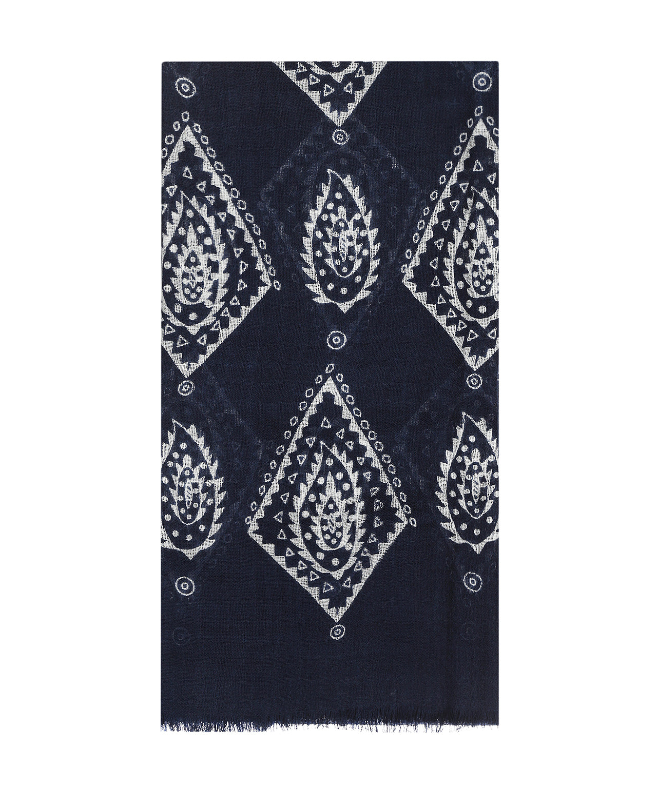Scarf Summer Abstract Paisley | Navy design