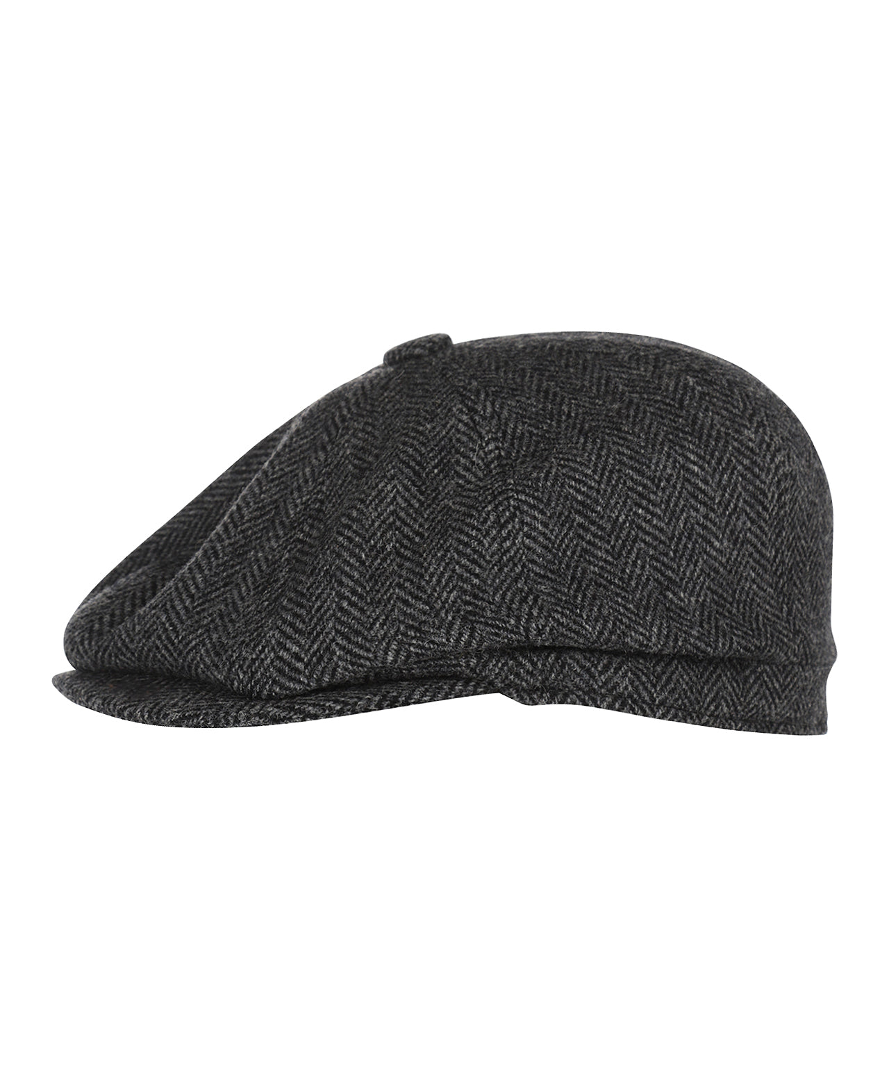 Christy Newsboy Tweed Cap | Charcoal Grey