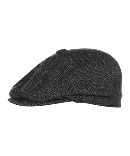 Christy Newsboy Tweed Cap | Charcoal Grey