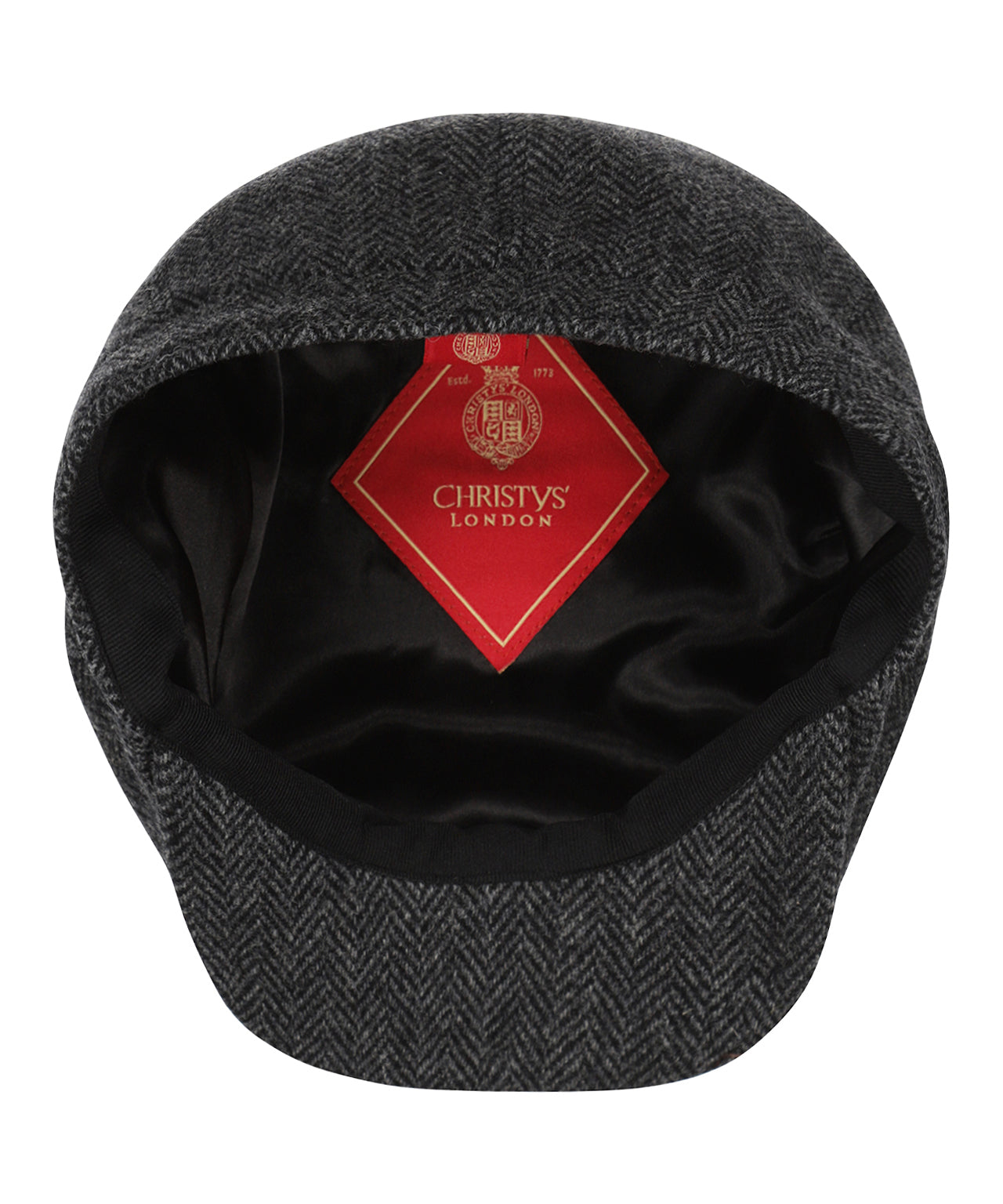 Christy Newsboy Tweed Cap | Charcoal Grey