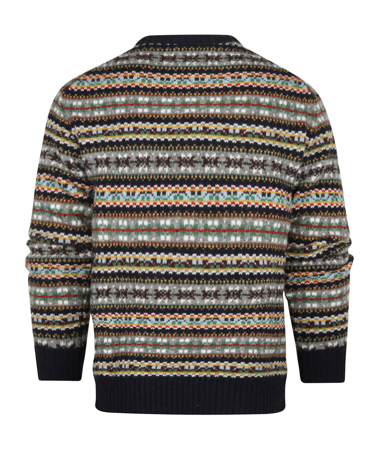 Scottish Made Fairisle Crew | Navy