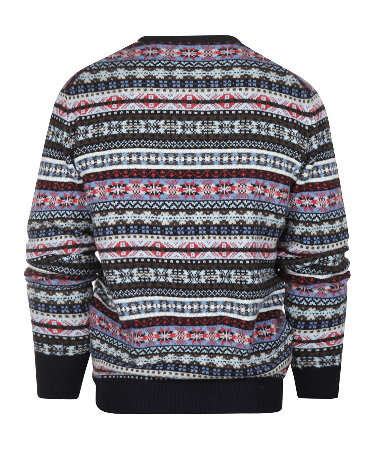 Fairisle Ronde Hals | Navy