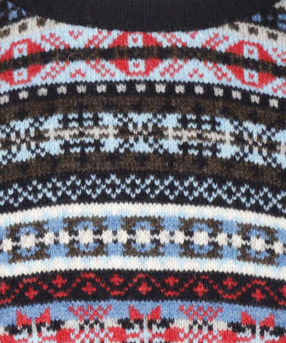 Fairisle Ronde Hals | Navy