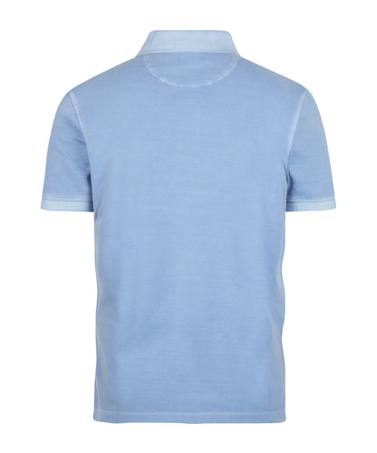 Polo Korte Mouw Garment Dyed | Lichtblauw