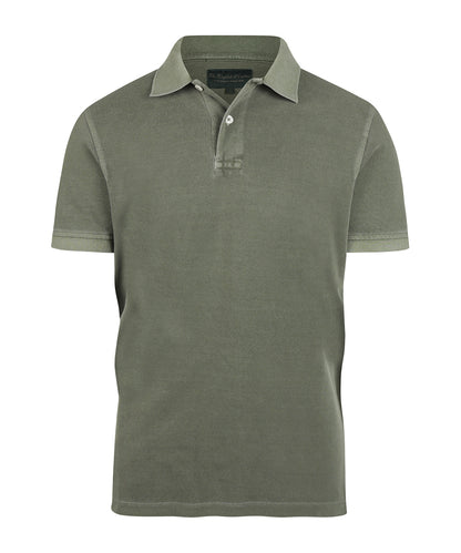 Polo Korte Mouw Garment Dyed | Olive