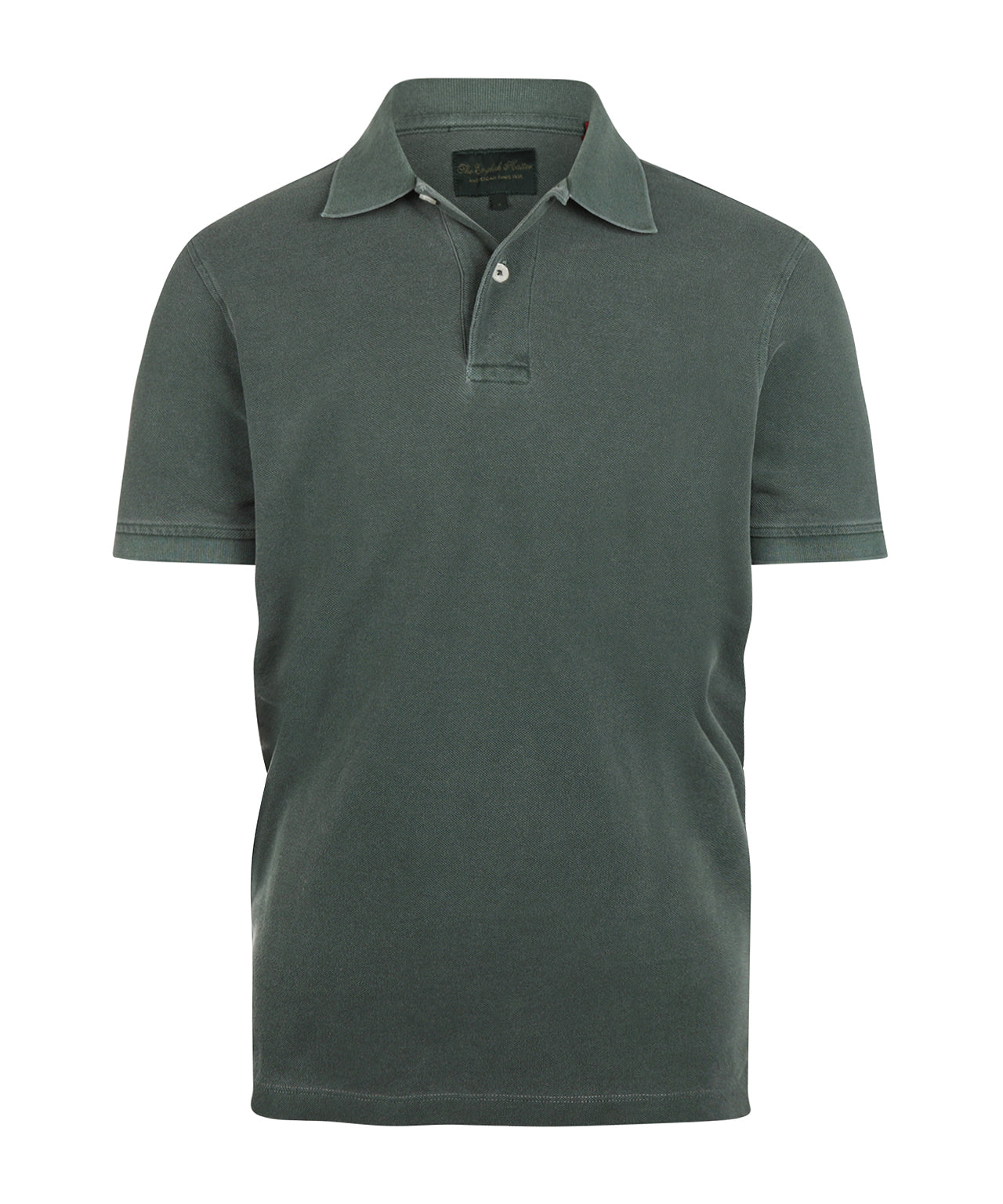 Polo Korte Mouw Garment Dyed | Donkergroen
