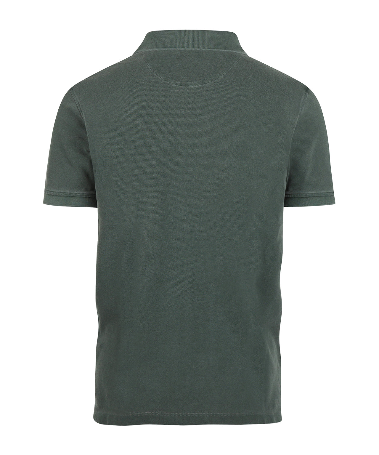 Polo Korte Mouw Garment Dyed | Donkergroen