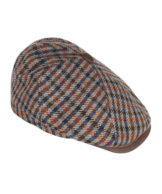 Ballon Cap 100% Wol | Blauw Multi