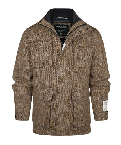 Harris Tweed Stanford Field Jacket | Bruin Visgraat