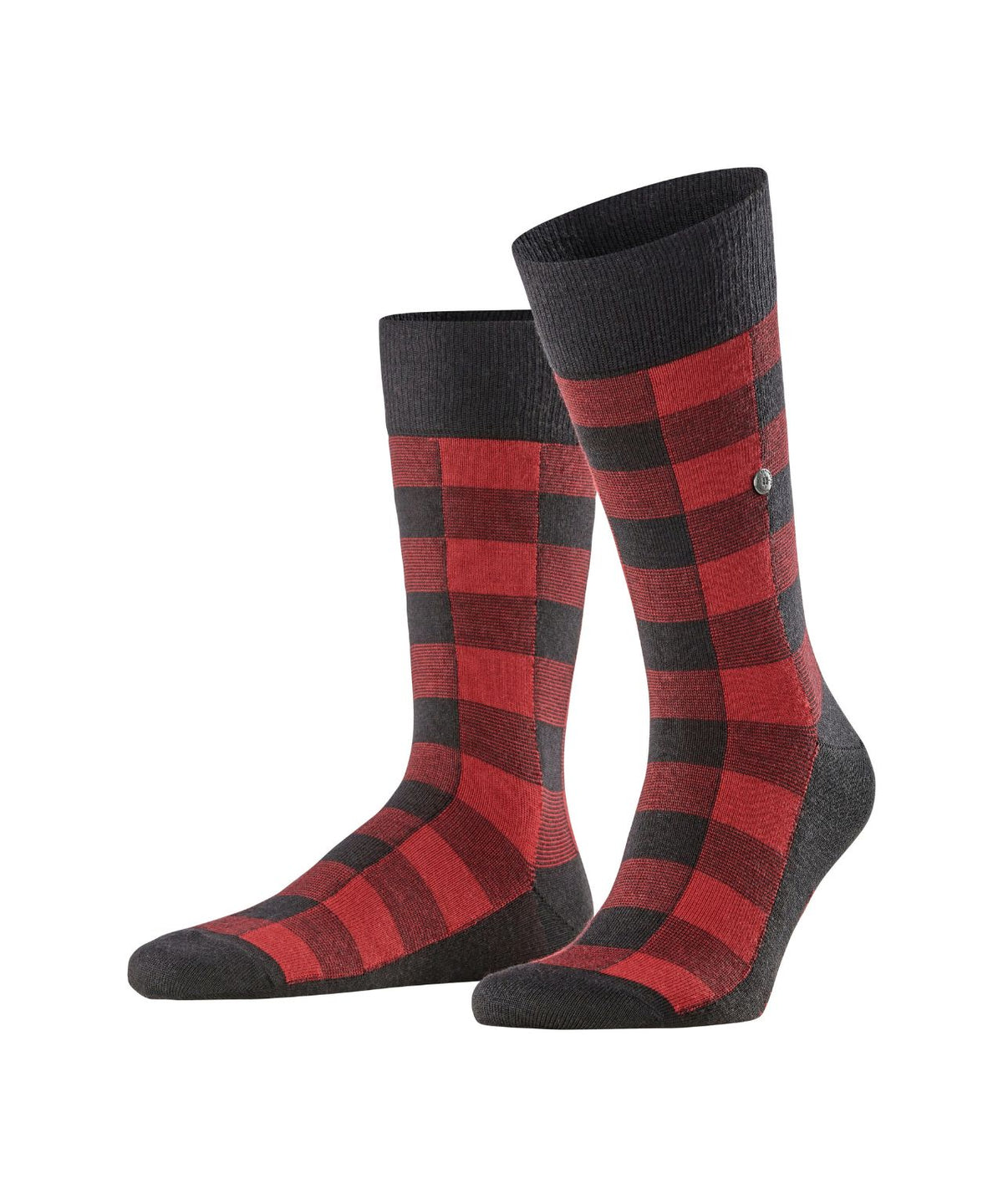 Buffalo-Check-Socken | Schwarz