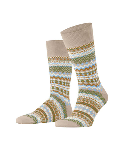 Sokken Fair Isle | Cafe Latte
