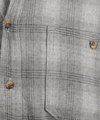 Flannel Fleece Lined Shirt | Mountain Grey Plaid