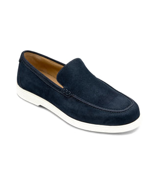 Loake Tuscany Apron Loafer Suéde | Navy Blauw