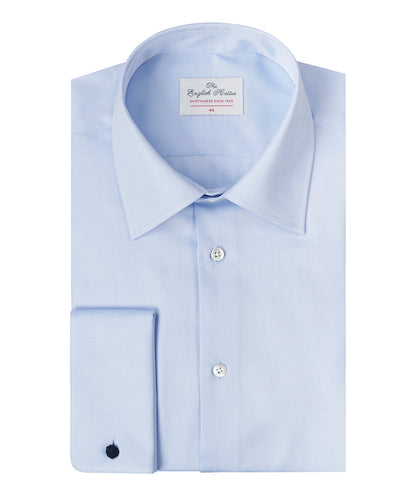 Shirt Dubbele Manchet | Lichtblauw