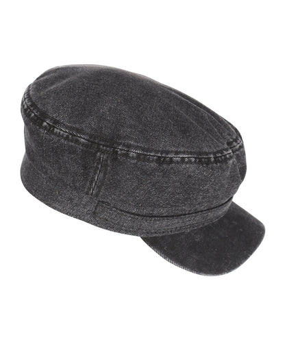 Fisherman-Cap Riders Black Denim | Denim Schwarz