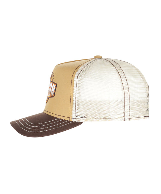 Trucker Cap Classic Globe | Bruin Zand Beige