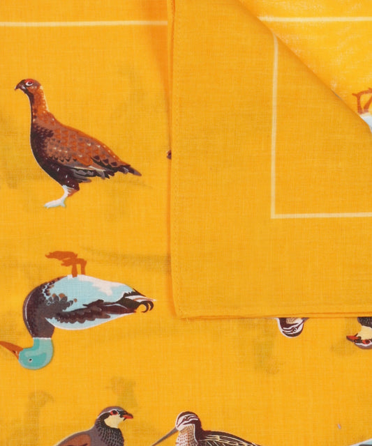 Zakdoek Birds | Geel