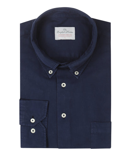 Shirt Garment Washed Cotton | Navy