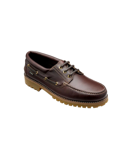 523 Dark Brown Waxy Deck Shoe | Dark Brown