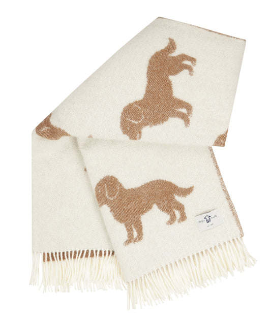 Plaid 100%Wol | Puppy Creme