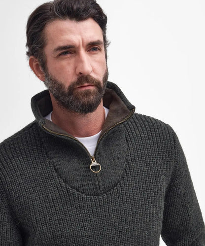 Pull New Tyne Half Zip | Olive