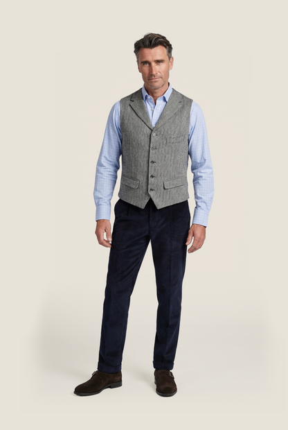 Harris Tweed Weste | Grau